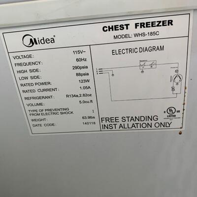 Midea Free Standing Chest Freezer