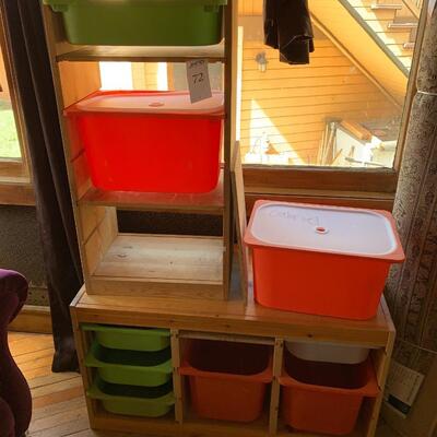 2 IKEA Trofast Storage Frames with Bins