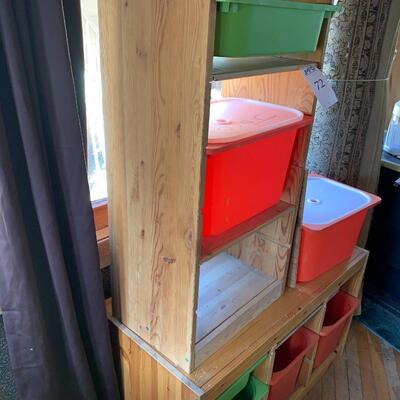 2 IKEA Trofast Storage Frames with Bins