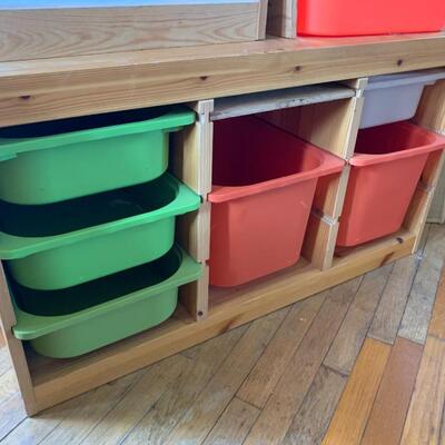 2 IKEA Trofast Storage Frames with Bins