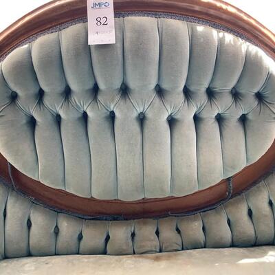 Blue Victorian Sofa
