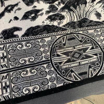 #132 Black & White Myan Blanket