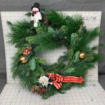 #135 Snowman Wreath