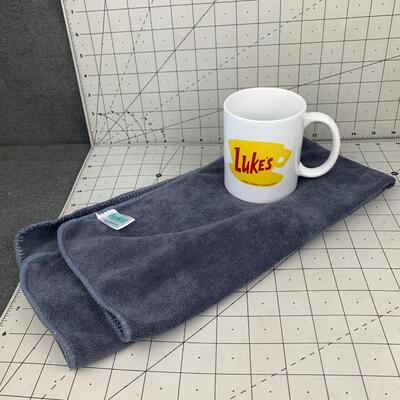 #270 Lukes Coffee Mug & Cleaning Cloth
