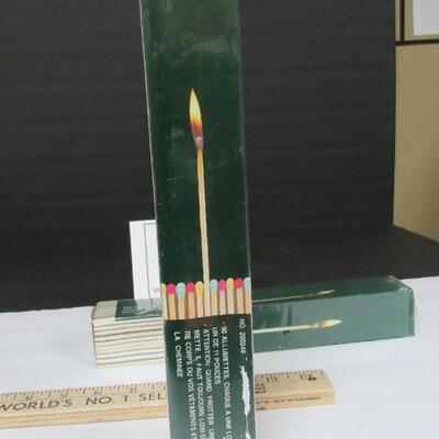 2 Sealed Boxes Fireplace Matches