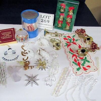 Lot of Misc Christmas Ornaments, Angels, Icicles, Hummel, More