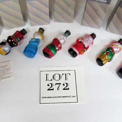 Older Avon Glass Christmas Light Covers, Different Shapes