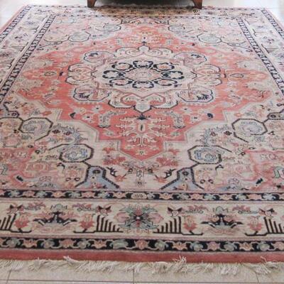 Persian Carpet: Heriz Wool, Signed