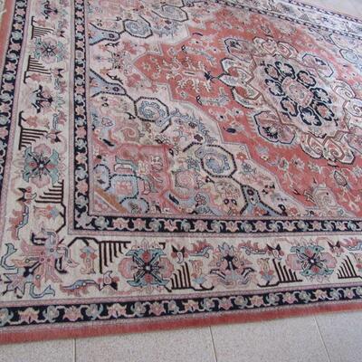 Persian Carpet: Heriz Wool, Signed