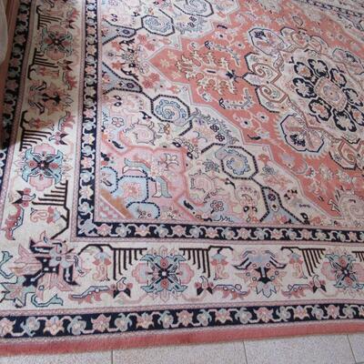 Persian Carpet: Heriz Wool, Signed