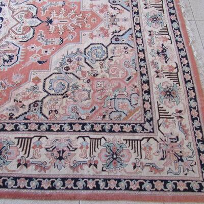 Persian Carpet: Heriz Wool, Signed