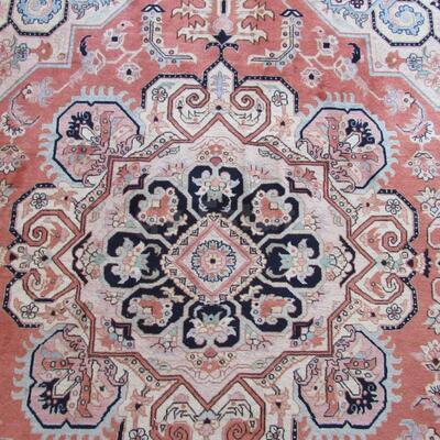 Persian Carpet: Heriz Wool, Signed