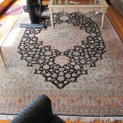 Persian Carpet: Heriz Wool and Silk