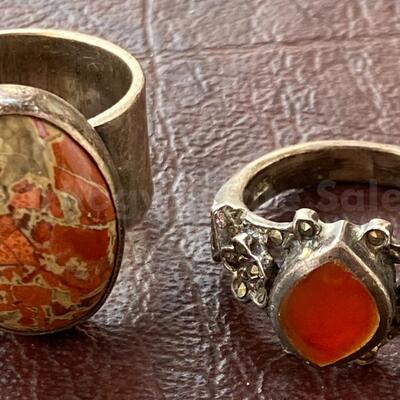 Two sterling rings