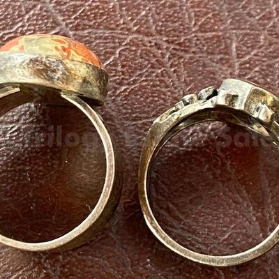Two sterling rings