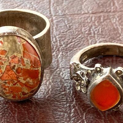 Two sterling rings