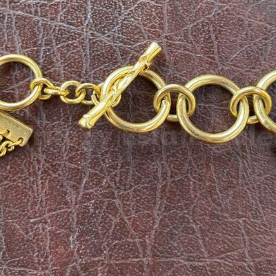 Gold-tone collar necklace