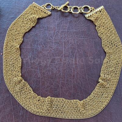 Gold-tone collar necklace