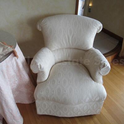 Pair of White Baker chairs