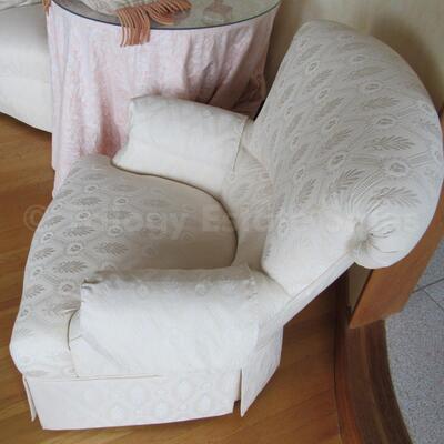 Pair of White Baker chairs