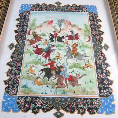 Persian Framed Watercolor Tile