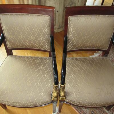 Pair Century Furniture French Empire chars