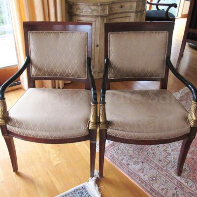 Pair Century Furniture French Empire chars