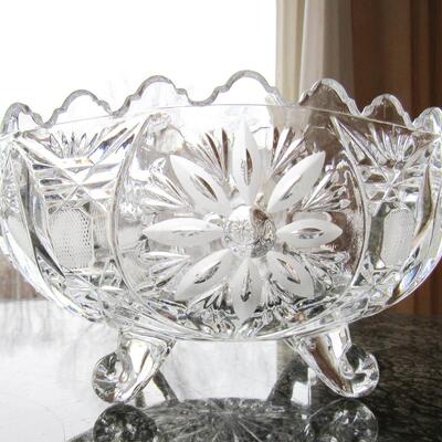 Two Slovakian crystal bowls