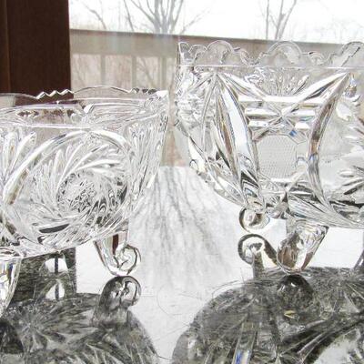 Two Slovakian crystal bowls