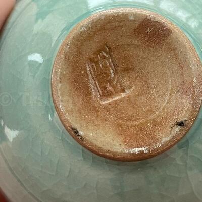 Three Korean celadon vases