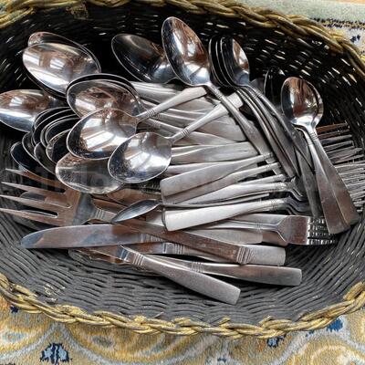Emerson stainless steel four stripes flatware