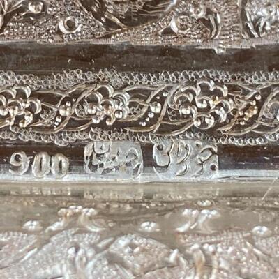 Persian 900 standard silver footed tray