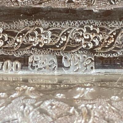 Persian 900 standard silver footed tray