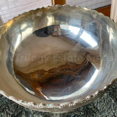 Large footed Persian silver bowl