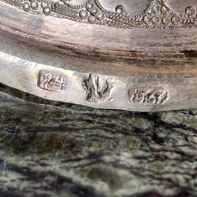 Hand Chased Persian 84 Silver Candlesticks