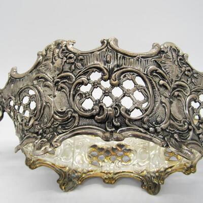 Silver Centerpiece with glass lining