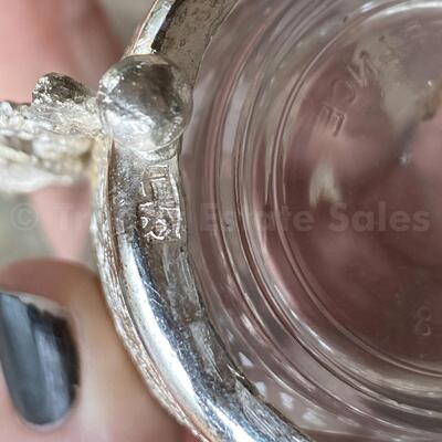 Persian silver tea set and tray