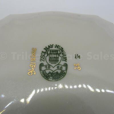 Two pieces of Zsolnay Hungary porcelain