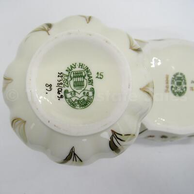 Two pieces of Zsolnay Hungary porcelain
