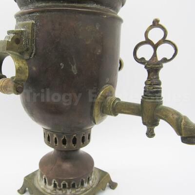 Childâ€™s brass samovar