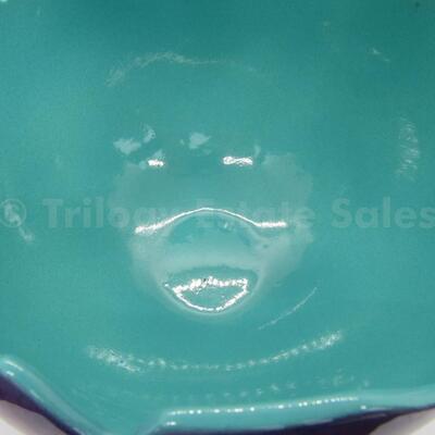 Harris-Cles 1991 Colorful Abstract Ceramic Bowl