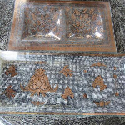 Three Georges Briard Serving Platters