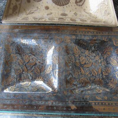 Three Georges Briard Serving Platters