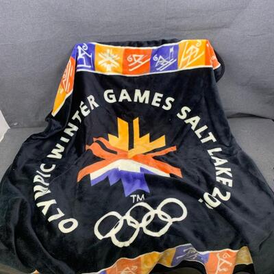 #308 Salt Lake 2002 Olympic Winter Games Blanket