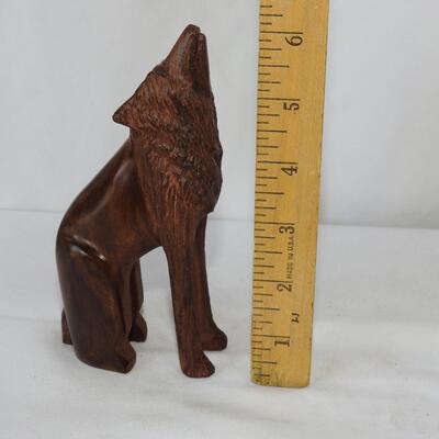 Carved Wood Coyote