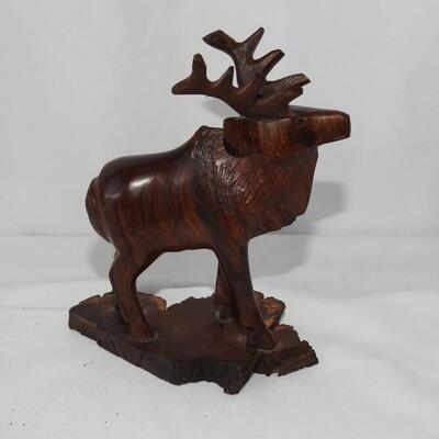 Miniature Carved Elk