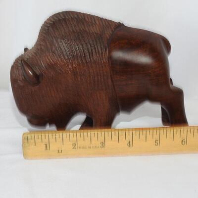 Miniature Carved Buffalo