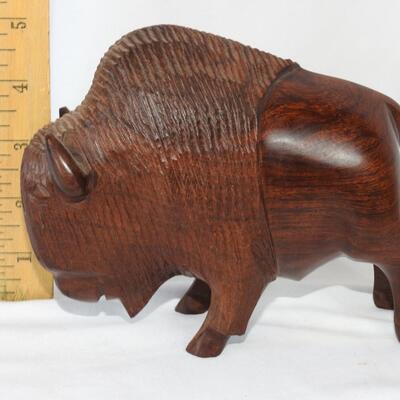 Miniature Carved Buffalo
