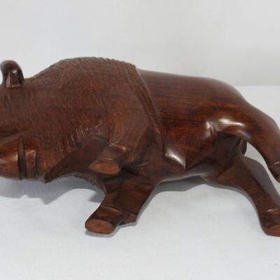 Miniature Carved Buffalo