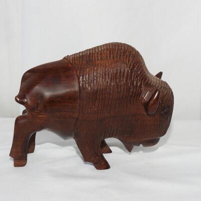 Miniature Carved Buffalo